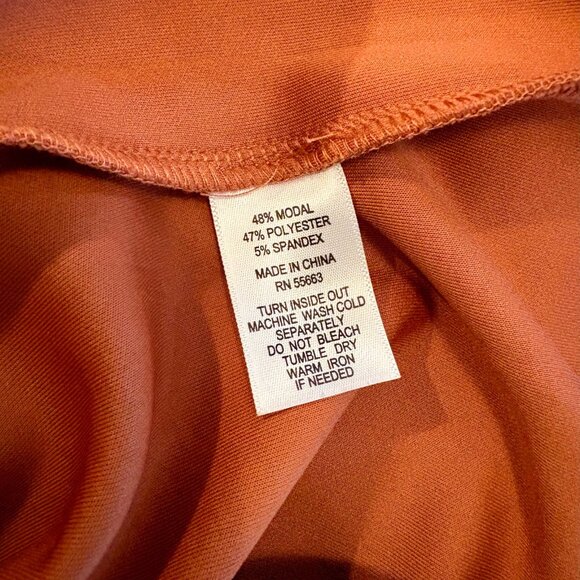 For Cynthia Puff Sleeve T-Shirt Mini Dress Dusty Rose Modal Soft Stretch Size S - Picture 7 of 7